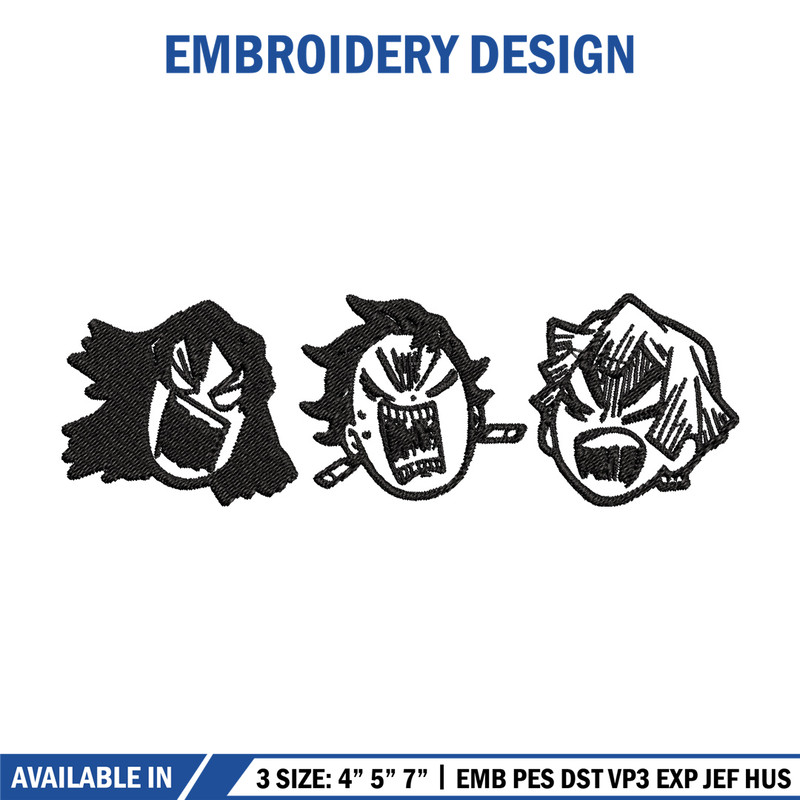 Tanjiro angry embroidery design, Tanjiro embroidery, Embroidery shirt, Embroidery file, Anime design, Digital download.jpg