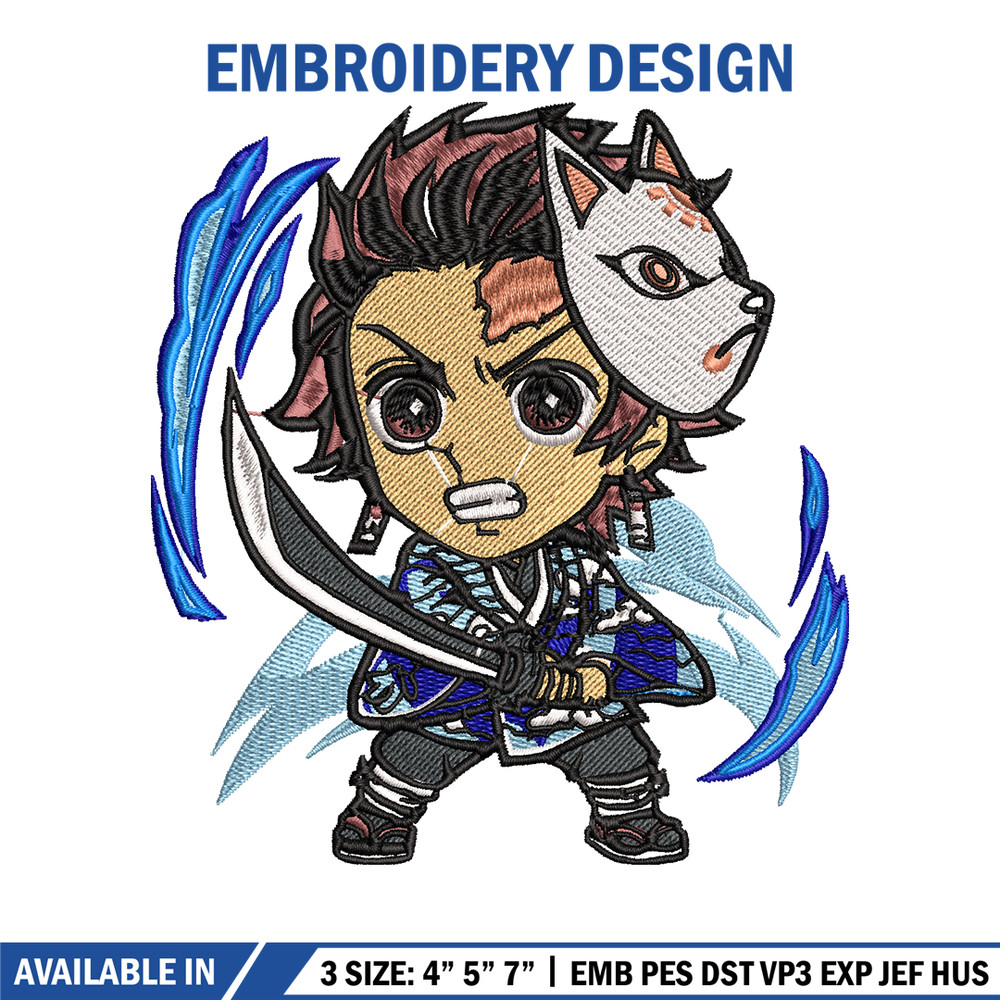 Tanjiro chibi embroidery design, Kimetsu no Yaiba embroidery, embroidery file, anime design, anime shirt, Digital downlo.jpg