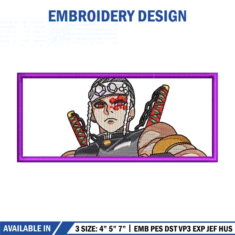 Tengen box embroidery design, Demon slayer embroidery, Anime design, Embroidery shirt, Embroidery file, Digital download.jpg