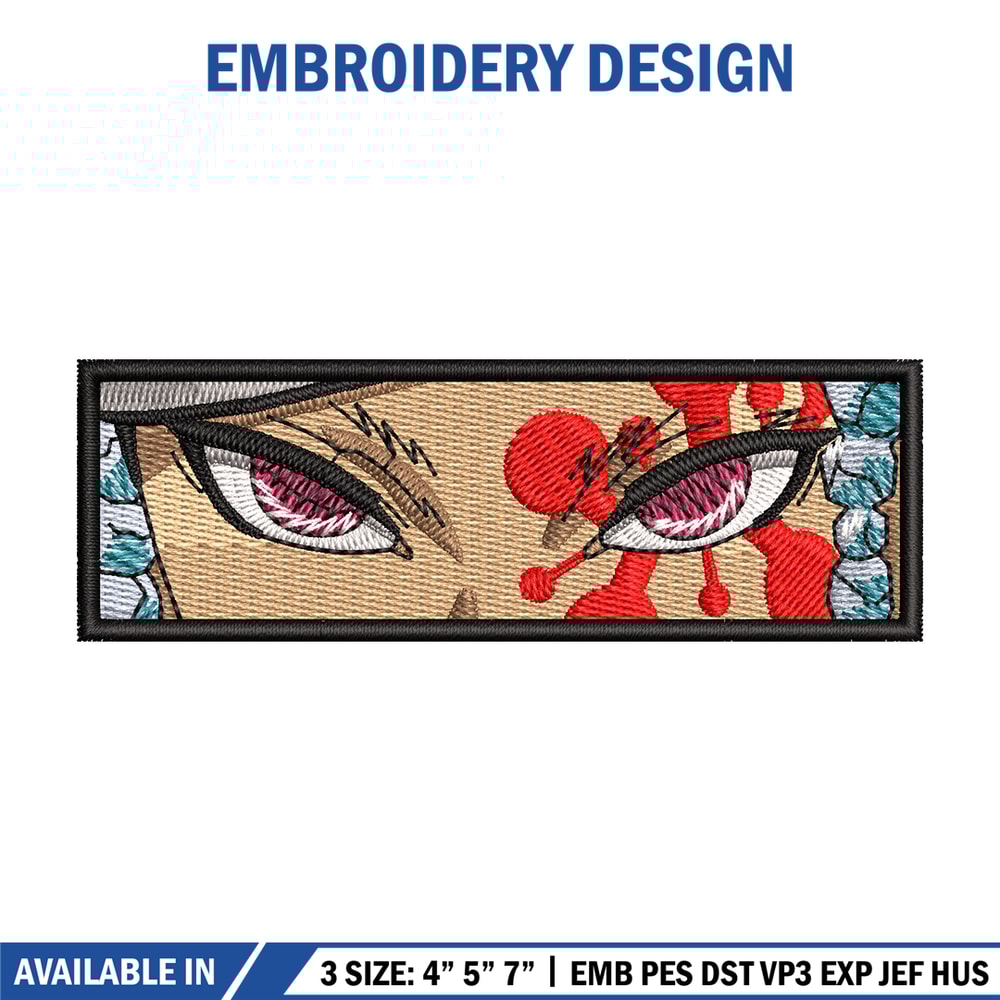 Tengen eyes embroidery design, Tengen embroidery, Anime design, Embroidery shirt, Embroidery file, Digital download.jpg