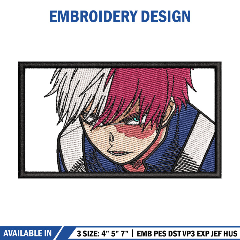 Todoroki box embroidery design, Mha embroidery, Embroidery shirt, Embroidery file, Anime design, Digital download.jpg