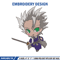 Toshiro chibi embroidery design, Bleach embroidery, Anime design, Embroidery file, Embroidery shirt, Digital download.jpg