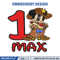 1 Max Mickey Mouse embroidery design, Mickey embroidery, logo design, Logo shirt, disney embroidery, Digital download.jpg