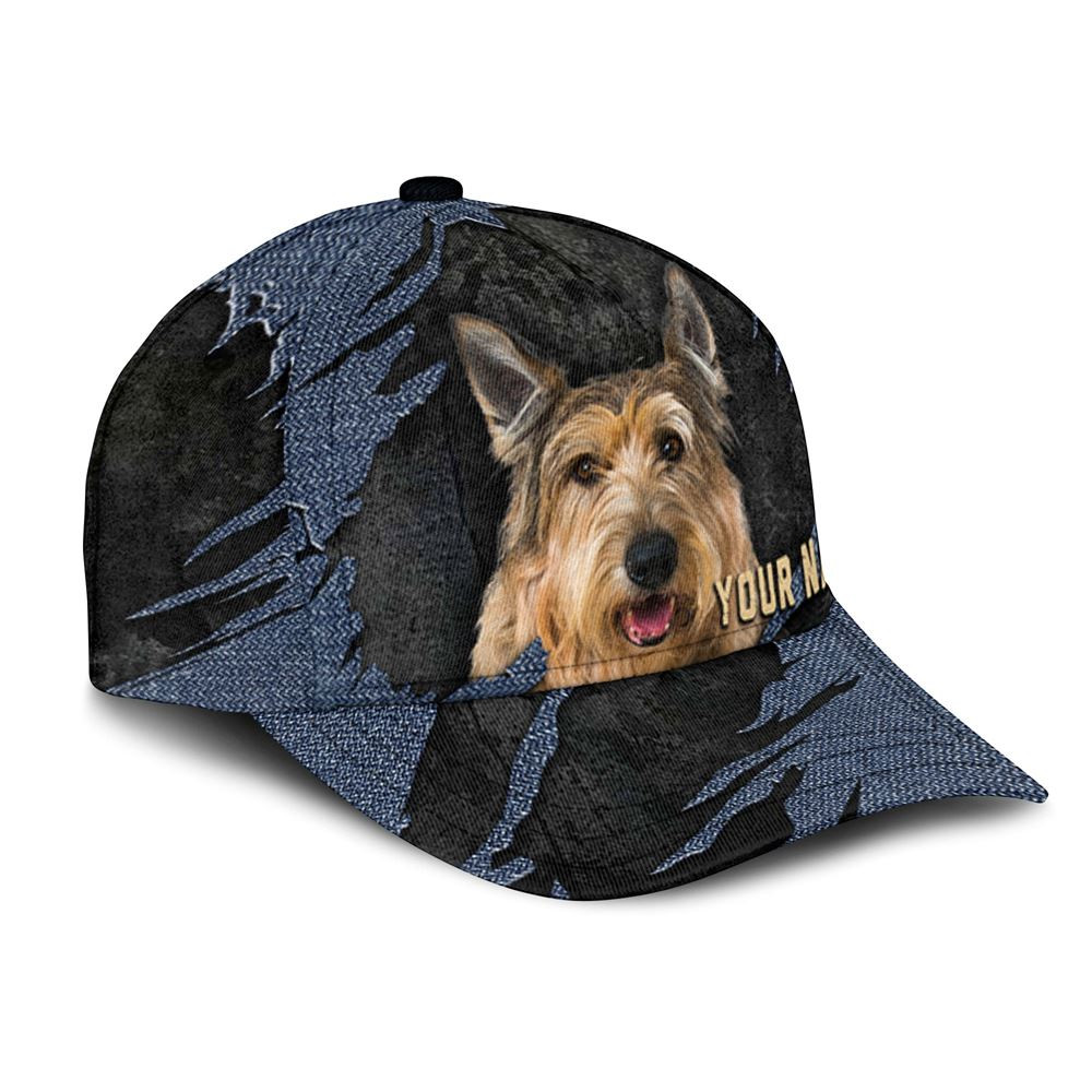 Berger Picard Jean Background Custom Name & Photo Dog Cap - Classic Baseball Cap All Over Print - Gift For Dog Lovers 2.jpg