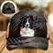 Border Collie On The American Flag Cap Custom Photo - Hats For Walking With Pets - Gifts Dog Hats For Relatives 1.jpg