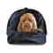 Cavapoo Jean Background Custom Name & Photo Dog Cap - Classic Baseball Cap All Over Print - Gift For Dog Lovers 1.jpg
