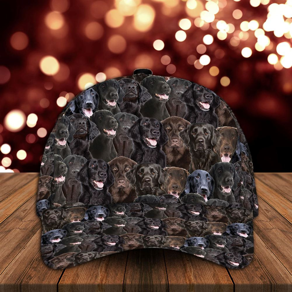 Flat Coated Retriever Cap - Hats For Walking With Pets - Dog Hats Gifts For Relatives 1.jpg