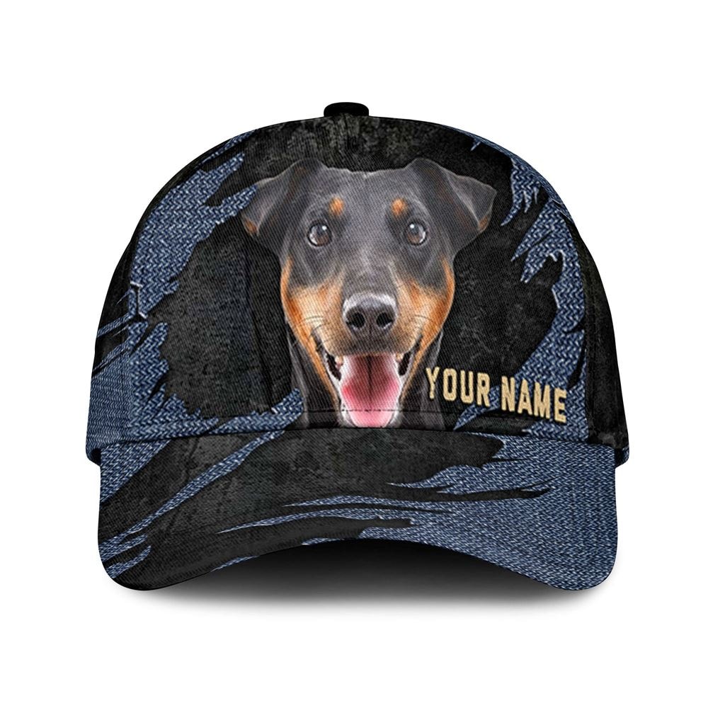 Jagdterrier Jean Background Custom Name & Photo Dog Cap - Classic Baseball Cap All Over Print - Gift For Dog Lovers 1.jpg