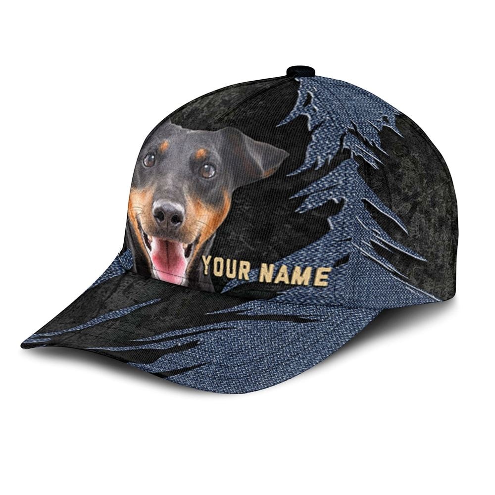 Jagdterrier Jean Background Custom Name & Photo Dog Cap - Classic Baseball Cap All Over Print - Gift For Dog Lovers 3.jpg