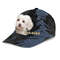 Maltese Jean Background Custom Name & Photo Dog Cap - Classic Baseball Cap All Over Print - Gift For Dog Lovers 3.jpg