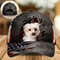 Morkie On The American Flag Cap Custom Photo - Hats For Walking With Pets - Gifts Dog Caps For Friends 1.jpg