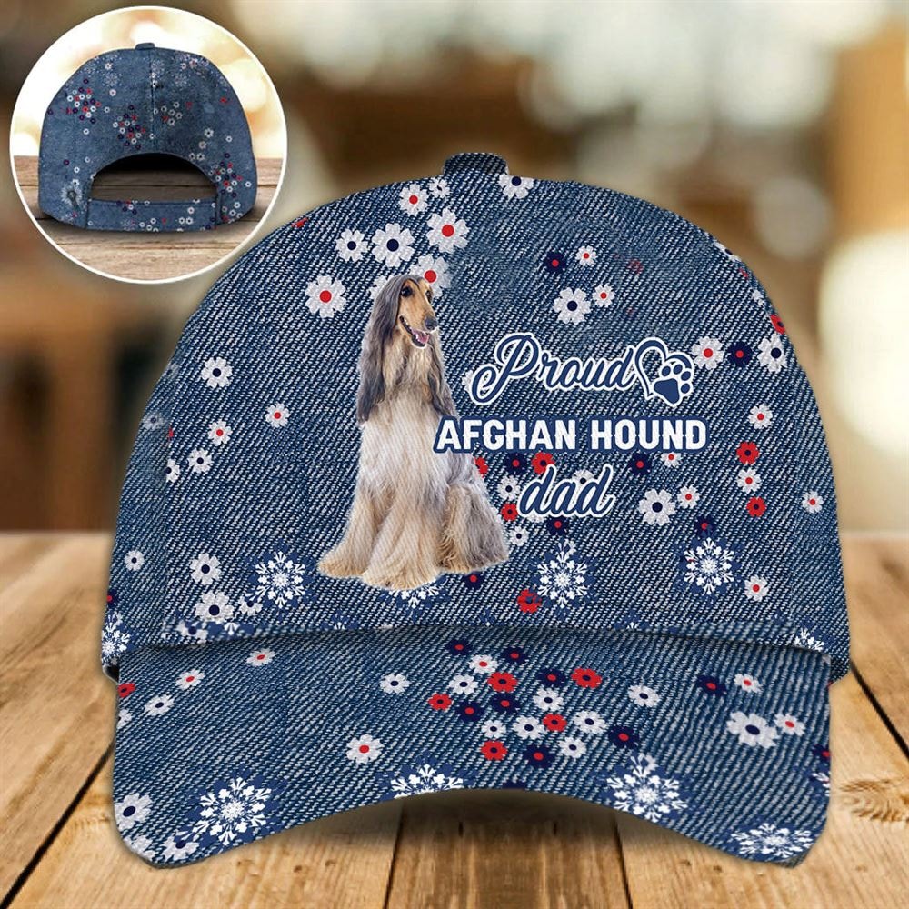 Proud Afghan Hound Dad Caps - Caps For Dog Lovers - Gifts Dog Hats For Relatives 1.jpg