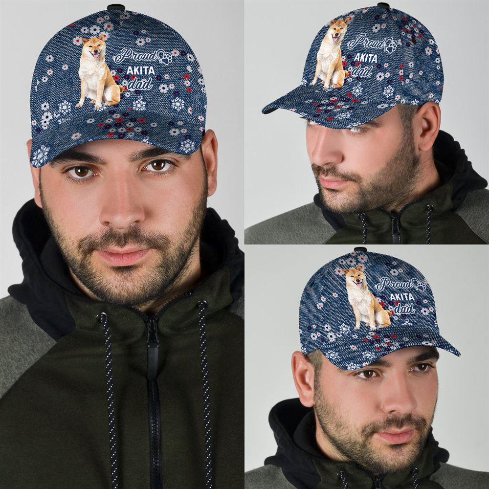 Proud Akita Dad Caps - Caps For Dog Lovers - Gifts Dog Hats For Relatives 2.jpg