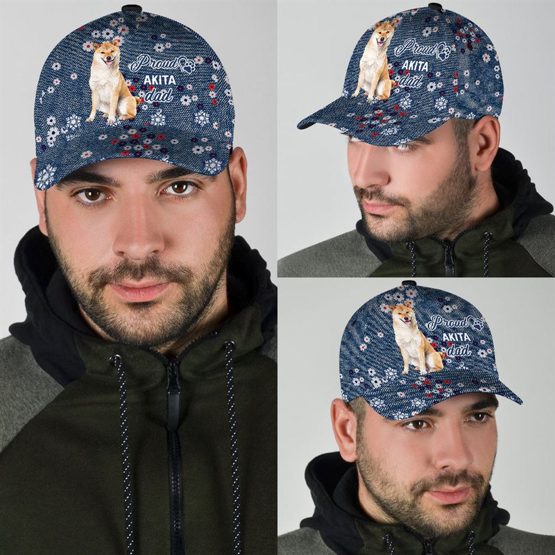 Proud Akita Dad Caps - Caps For Dog Lovers - Gifts Dog Hats For Relatives 2.jpg