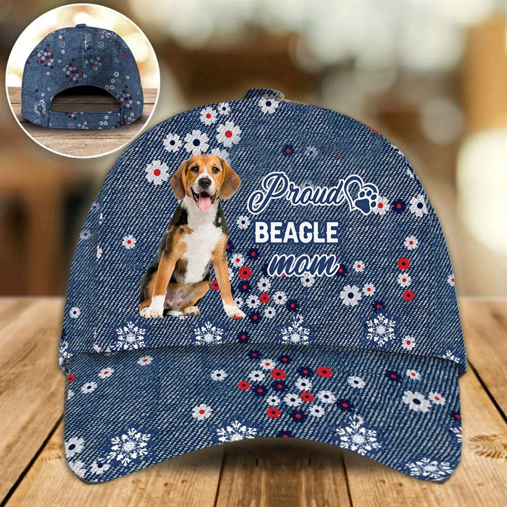 Proud Beagle Mom Caps - Hat For Going Out With Pets - Dog Caps Gifts For Friends 1.jpg
