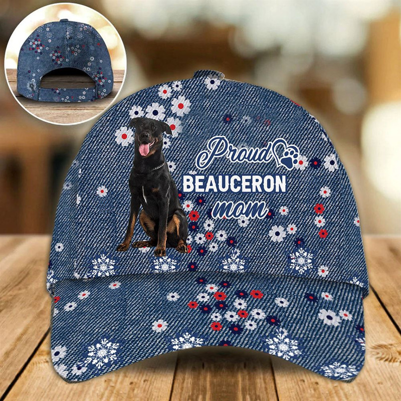 Proud Beauceron Mom Caps - Hat For Going Out With Pets - Dog Caps Gifts For Friends 1.jpg