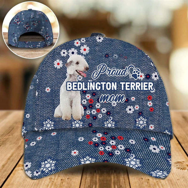 Proud Bedlington Terrier Mom Caps - Hats For Walking With Pets - Dog Caps Gifts For Friends 1.jpg