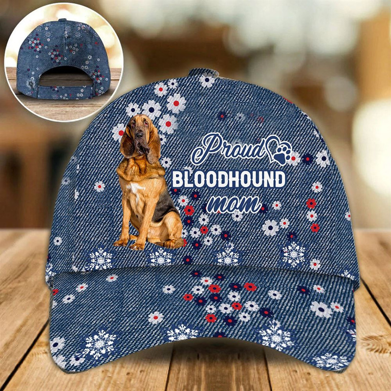 Proud Bloodhound Mom Caps - Hat For Going Out With Pets - Dog Caps Gifts For Friends 1.jpg