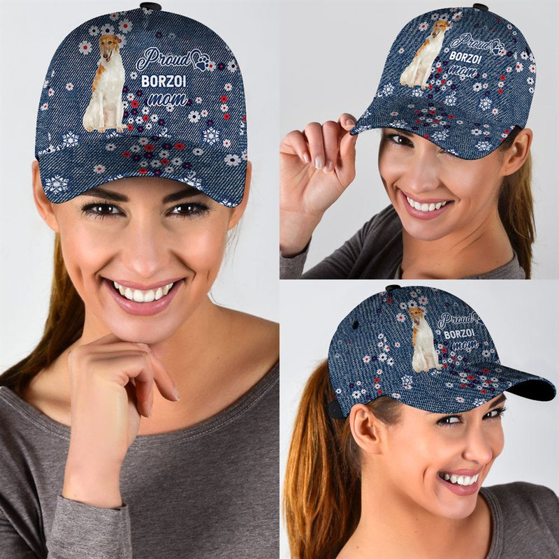 Proud Borzoi Mom Caps - Hat For Going Out With Pets - Dog Caps Gifts For Friends 2.jpg