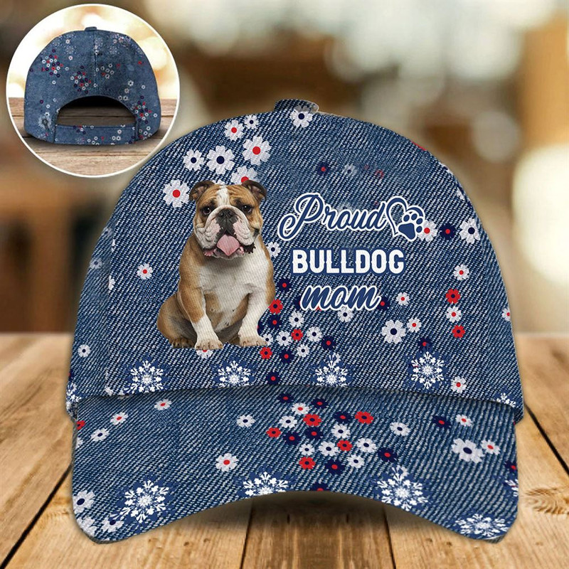 Proud Bulldog Mom Caps - Hats For Walking With Pets - Dog Caps Gifts For Friends 1.jpg