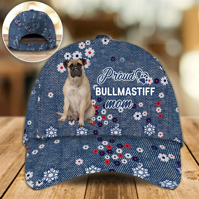 Proud Bullmastiff Mom Caps - Hats For Walking With Pets - Dog Caps Gifts For Friends 1.jpg