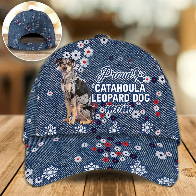 Proud Catahoula Leopard Mom Caps - Hat For Going Out With Pets - Dog Caps Gifts For Friends 1.jpg