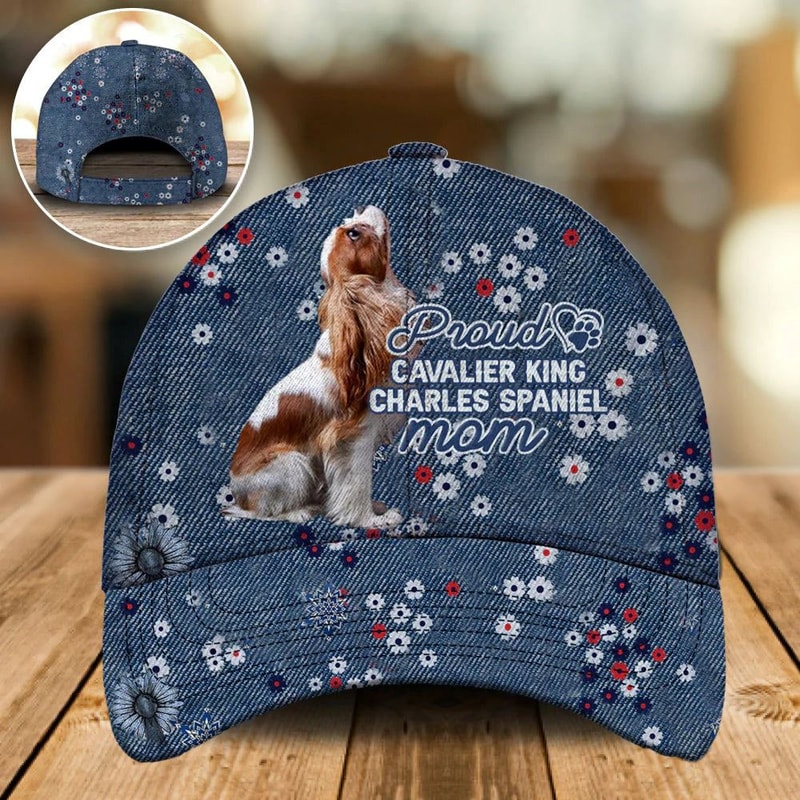 Proud Cavalier King Charles Spaniel Mom Caps - Caps For Dog Lovers - Dog Hats Gifts For Relatives 1.jpg