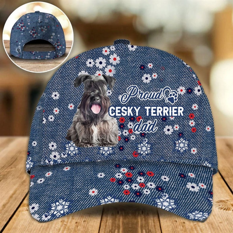 Proud Cesky Terrier Dad Caps - Caps For Dog Lovers - Gifts Dog Hats For Relatives 1.jpg