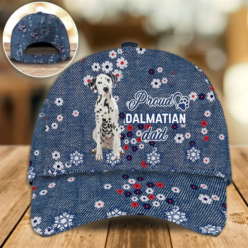 Proud Dalmatian Dad Caps - Caps For Dog Lovers - Gifts Dog Hats For Relatives 1.jpg