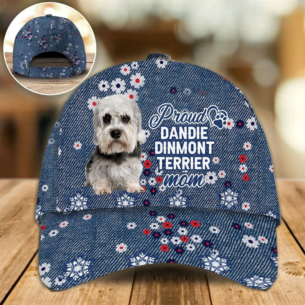 Proud Dandie Din Momt Terrier Mom Caps - Hat For Going Out With Pets - Dog Caps Gifts For Friends 1.jpg