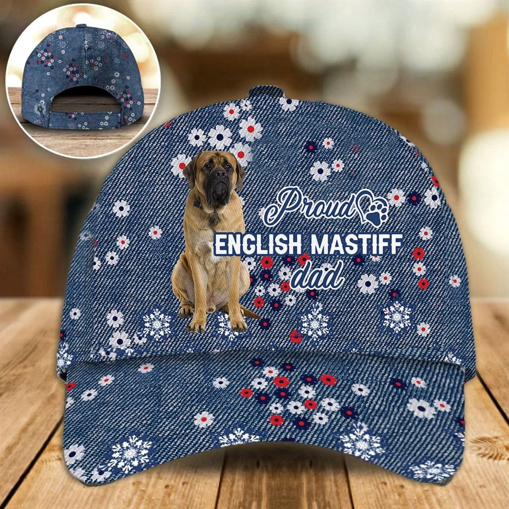 Proud English Mastiff Dad Caps - Caps For Dog Lovers - Gifts Dog Hats For Relatives 1.jpg