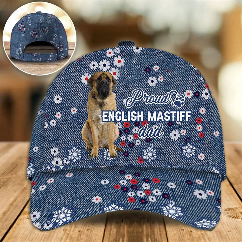 Proud English Mastiff Dad Caps - Caps For Dog Lovers - Gifts Dog Hats For Relatives 1.jpg