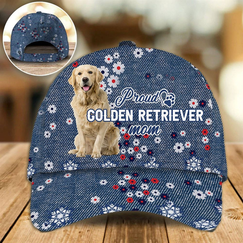 Proud Golden Retriever Mom Caps - Hat For Going Out With Pets - Dog Caps Gifts For Friends 1.jpg