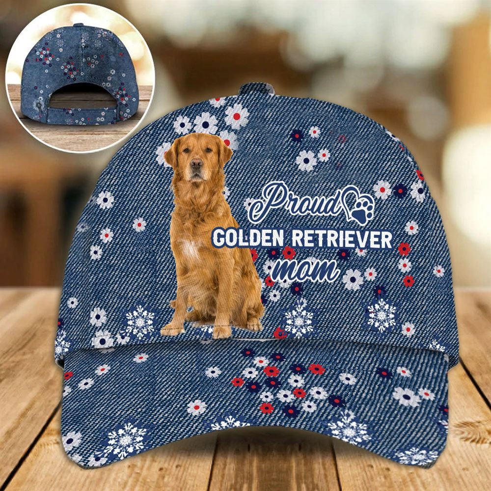 Proud Golden Retriever Mom Caps - Hats For Walking With Pets - Dog Hats Gifts For Relatives 1.jpg