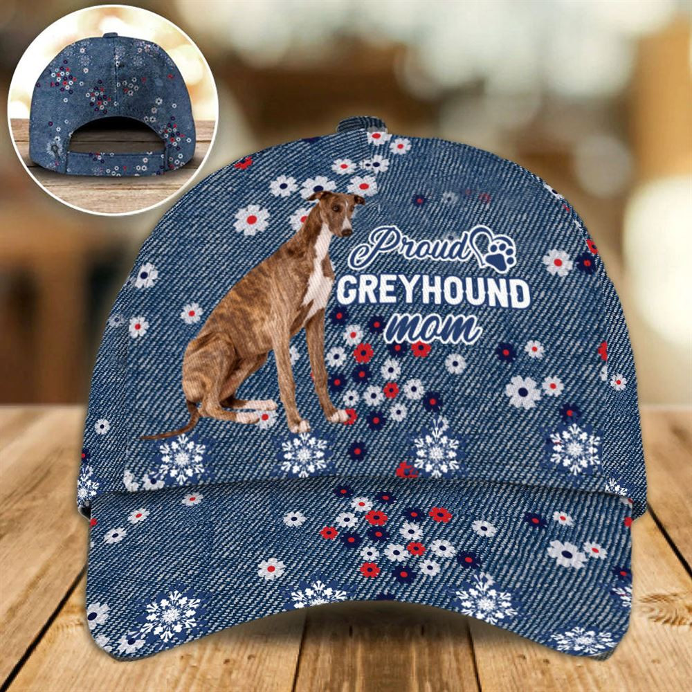 Proud Greyhound Mom Caps - Hat For Going Out With Pets - Dog Caps Gifts For Friends 1.jpg