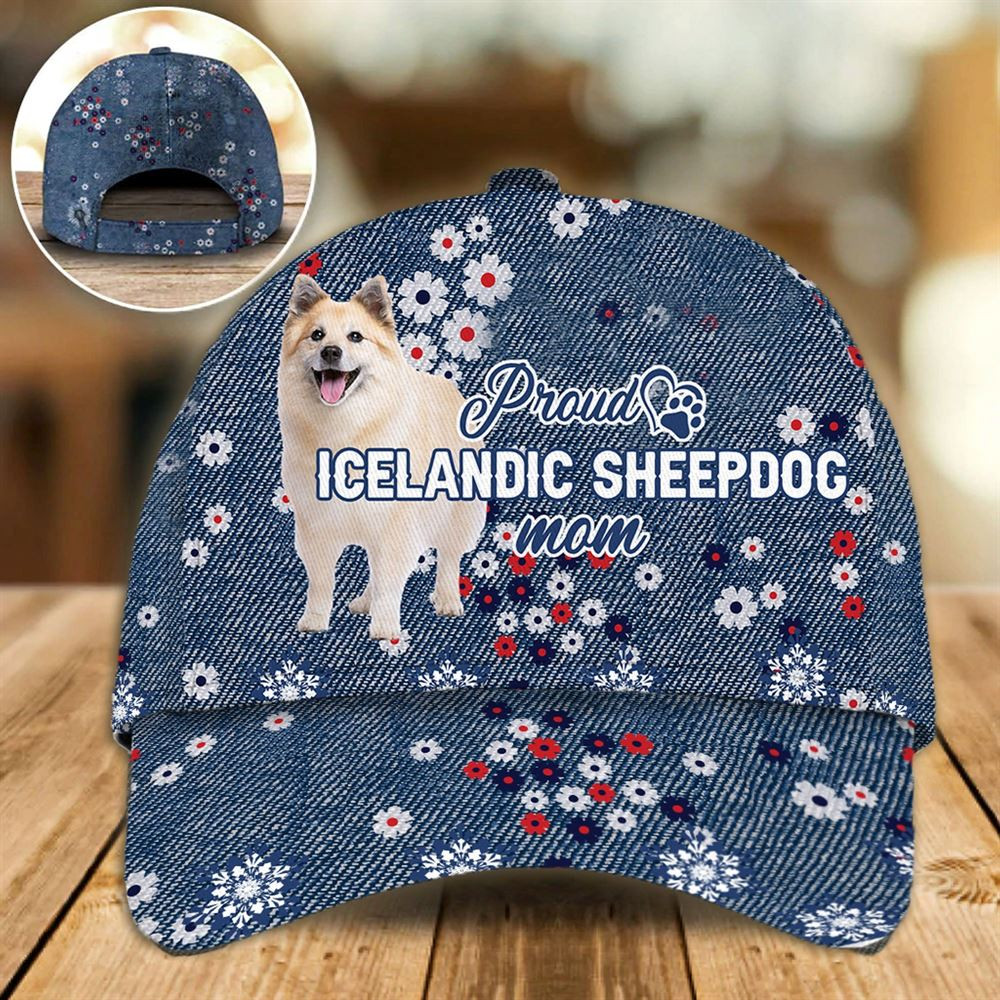 Proud Icelandic Sheepdog Mom Caps - Hats For Walking With Pets - Dog Caps Gifts For Friends 1.jpg