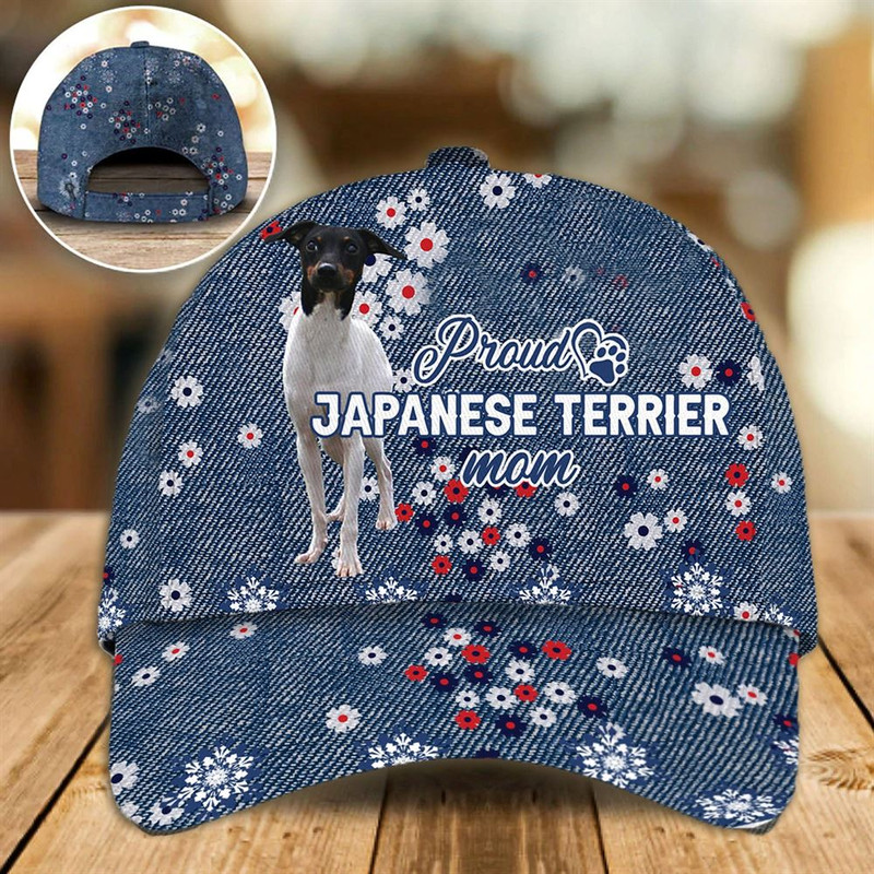 Proud Japanese Terrier Mom Caps - Hat For Going Out With Pets - Dog Caps Gifts For Friends 1.jpg