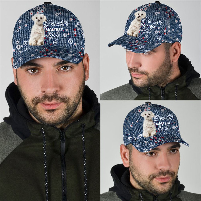 Proud Maltese Dad Caps - Hat For Going Out With Pets - Gifts Dog Hats For Friends 2.jpg
