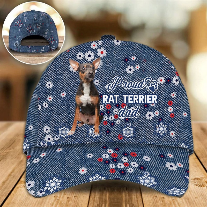 Proud Rat Terrier Dad Caps - Caps For Dog Lovers - Gifts Dog Hats For Relatives 1.jpg