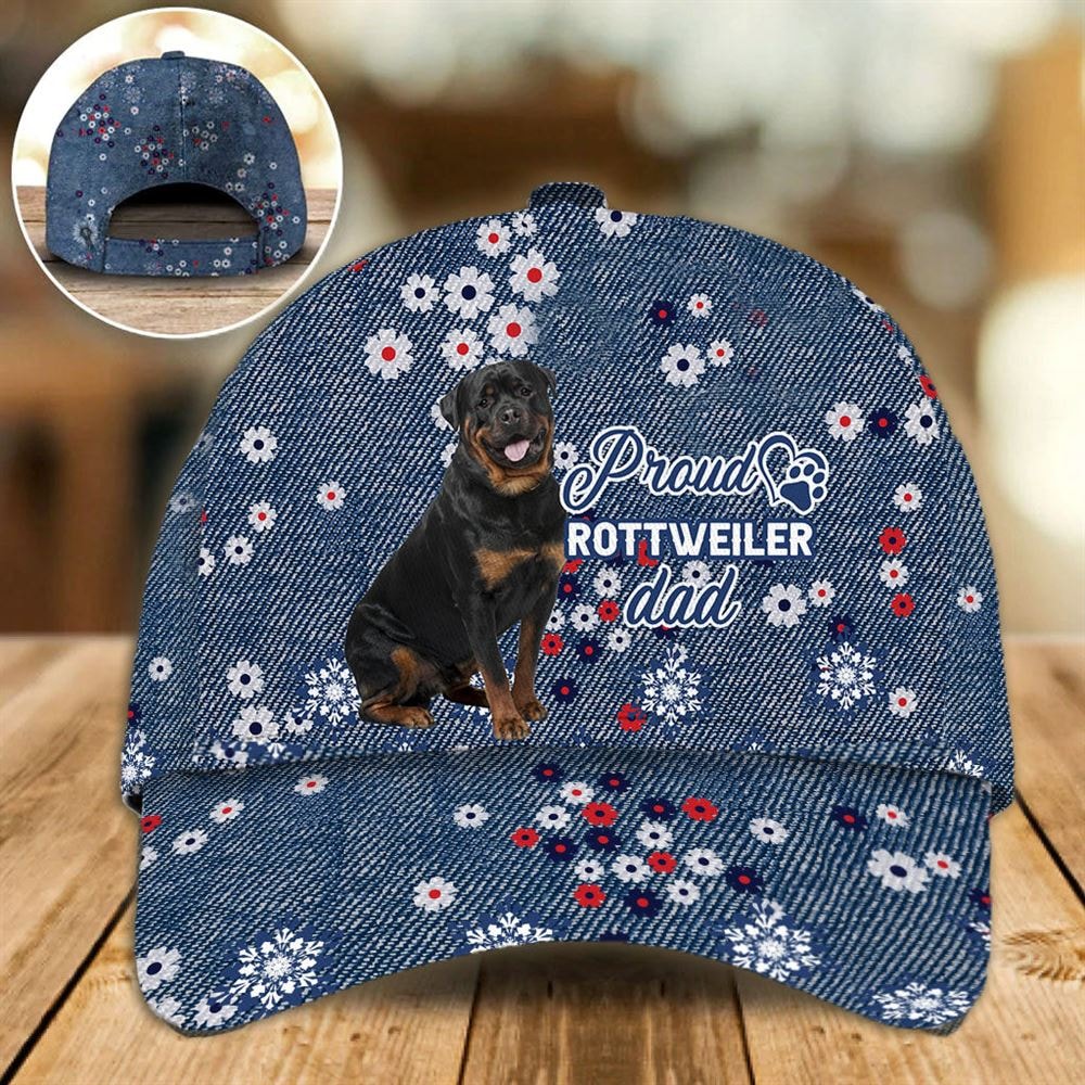 Proud Rottweiler Dad Caps - Caps For Dog Lovers - Gifts Dog Hats For Relatives 1.jpg
