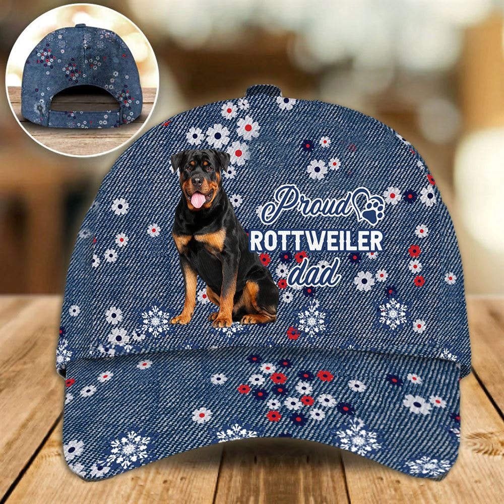 Proud Rottweiler Dad Caps - Caps For Dog Lovers - Gifts Dog Hats For Friends 1.jpg
