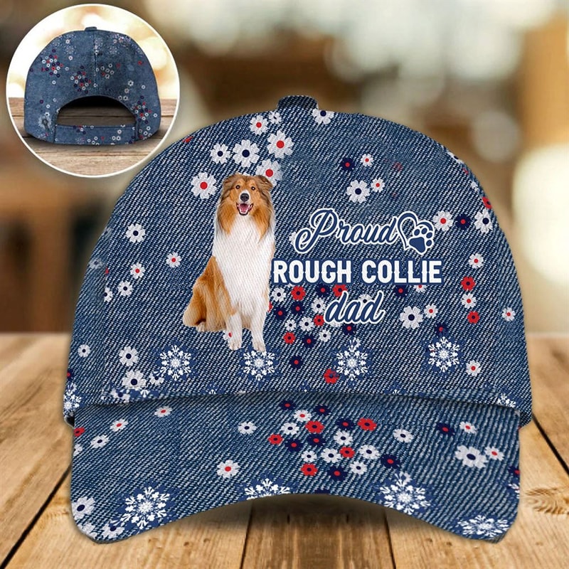 Proud Rough Collie Dad Caps - Caps For Dog Lovers - Gifts Dog Hats For Relatives 1.jpg