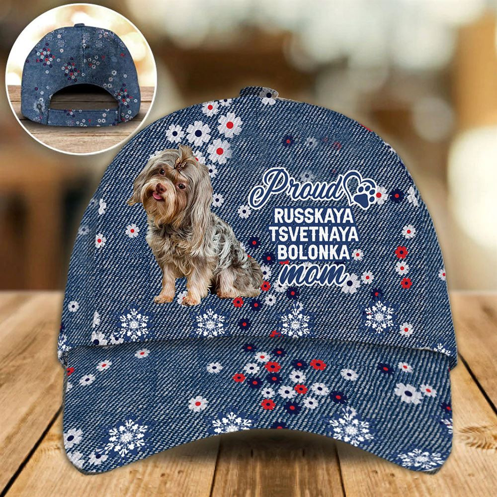 Proud Russkaya Tsvetnaya Bolonka Mom Caps - Hat For Going Out With Pets - Dog Caps Gifts For Friends 1.jpg