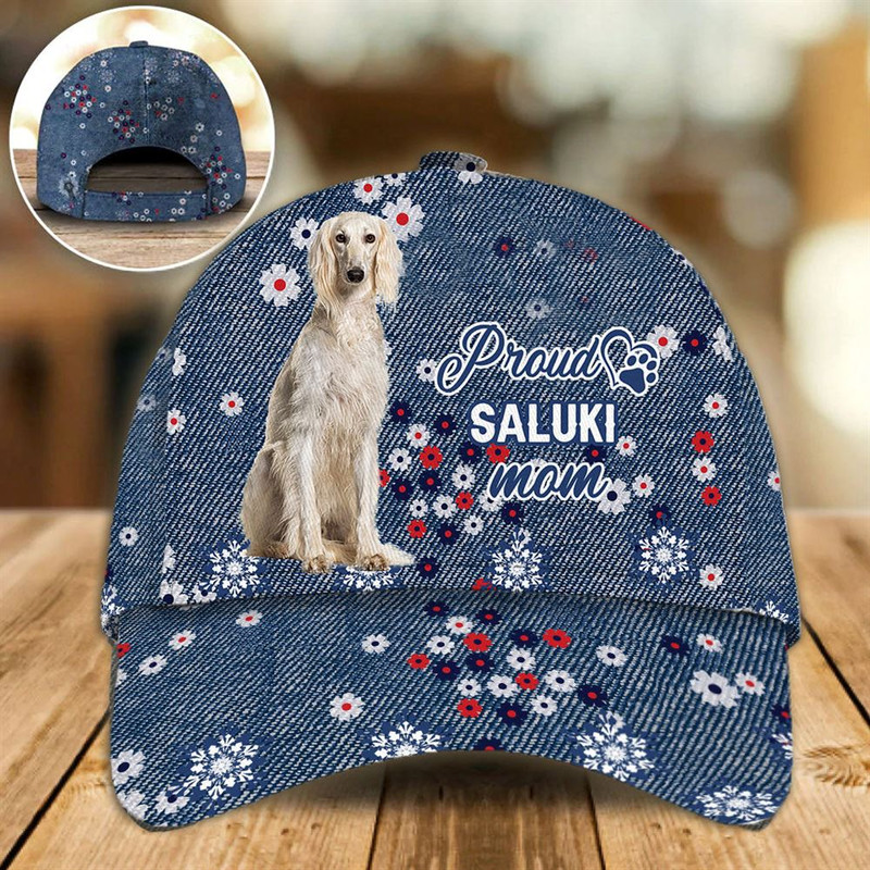 Proud Saluki Mom Caps - Hat For Going Out With Pets - Dog Caps Gifts For Friends 1.jpg