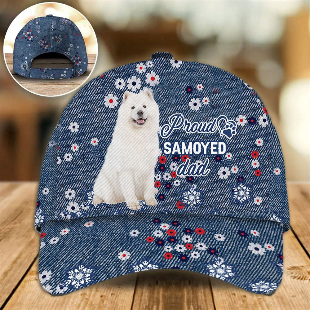 Proud Samoyed Dad Caps - Caps For Dog Lovers - Gifts Dog Hats For Relatives 1.jpg