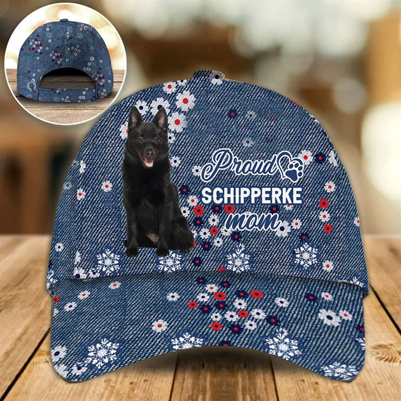 Proud Schipperke Mom Caps - Hat For Going Out With Pets - Dog Caps Gifts For Friends 1.jpg