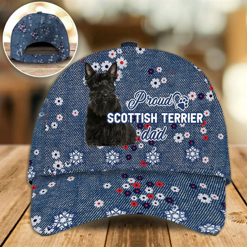 Proud Scottish Terrier Dad Caps - Caps For Dog Lovers - Gifts Dog Hats For Relatives 1.jpg