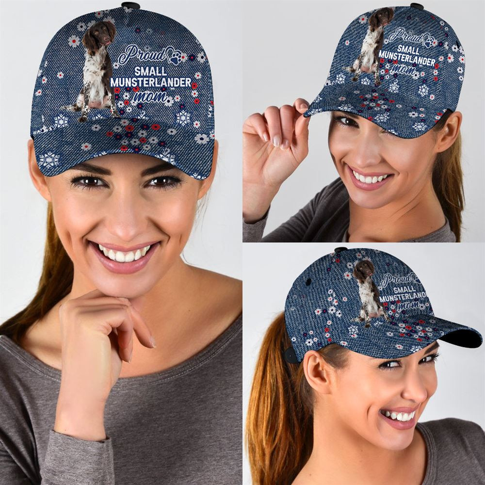 Proud Small Munsterlander Mom Caps - Hats For Walking With Pets - Dog Caps Gifts For Friends 2.jpg