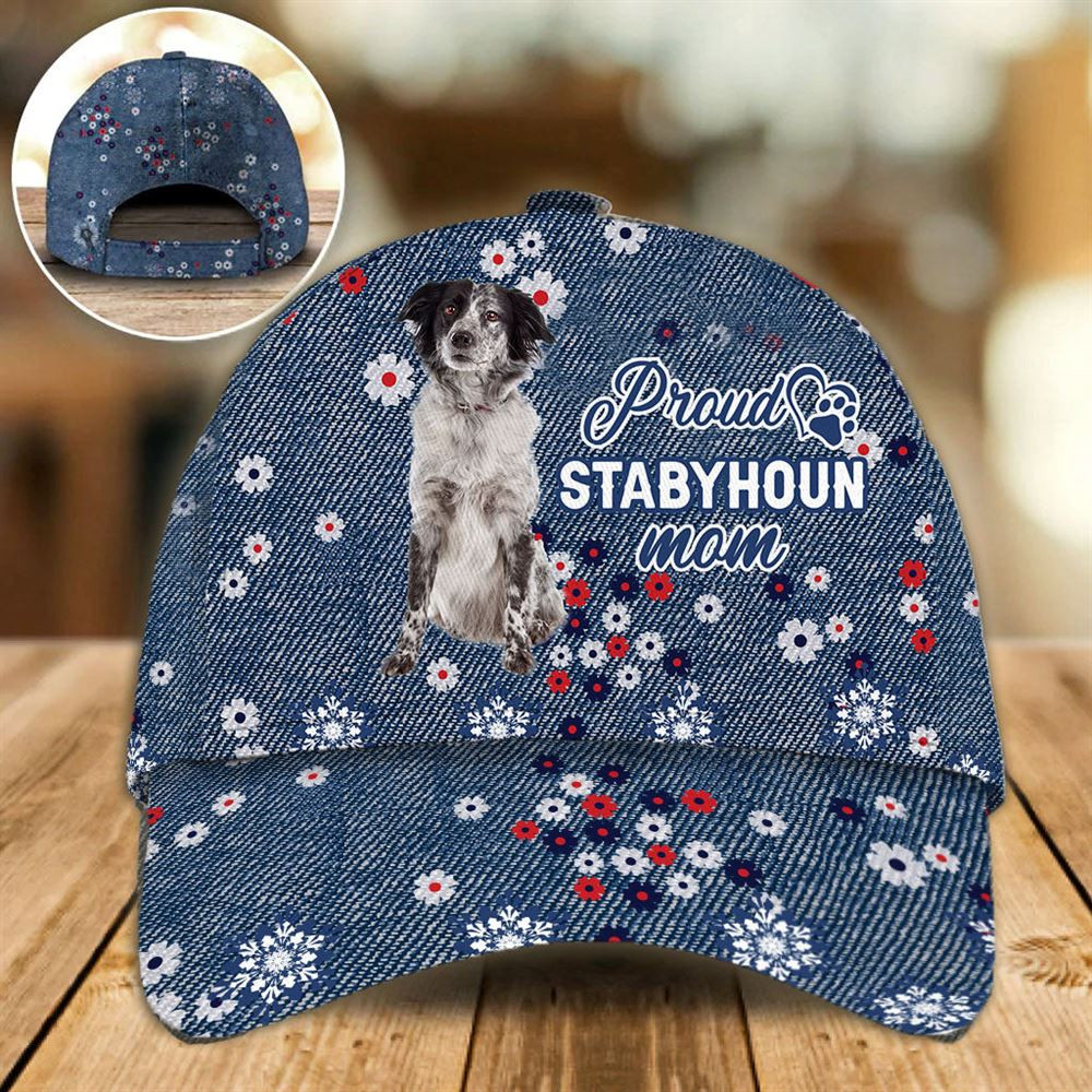 Proud Stabyhoun Mom Caps - Hats For Walking With Pets - Dog Caps Gifts For Friends 1.jpg