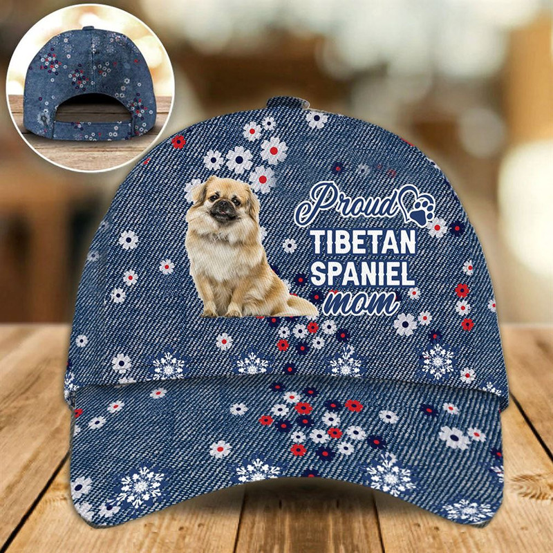Proud Tibetan Spaniel Mom Caps - Hats For Walking With Pets - Dog Caps Gifts For Friends 1.jpg